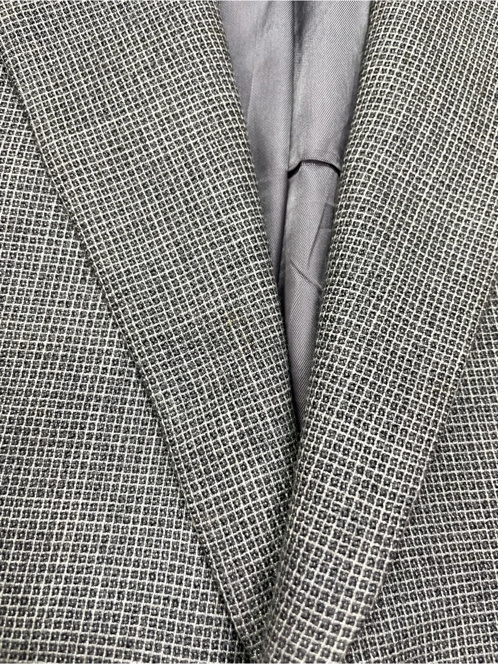 Men's Light Gray Two-Button Blazer